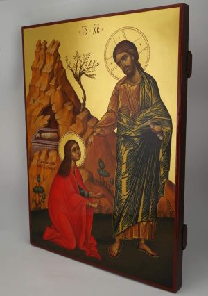 noli me tangere icon hand painted christ mary magdalene touch me not