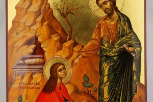 noli me tangere icon hand painted christ mary magdalene touch me not