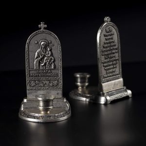 panagia gorgoepikoos candlestick orthodox candles K .X