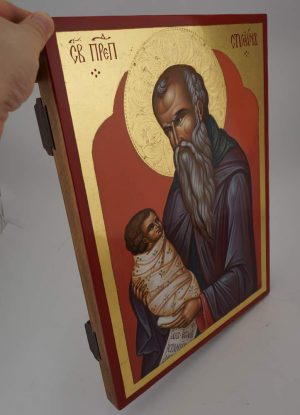 saint stylianos icon hand painted orthodox protector of children