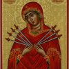 softener of evil hearts icon hand painted greek orthodox