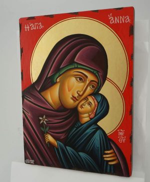 st anna icon hand painted greek orthodox