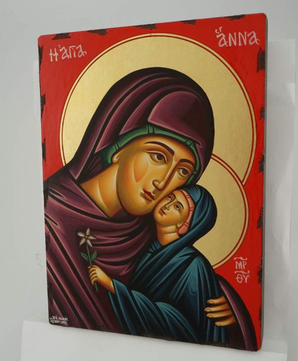 st anna icon hand painted greek orthodox