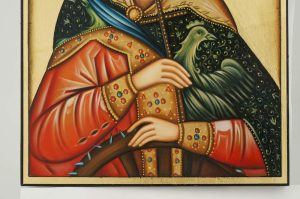 st catherine of the wheel icon hand painted orthodox
