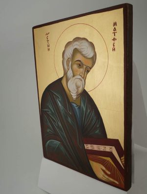 st matthew icon hand painted orthodox