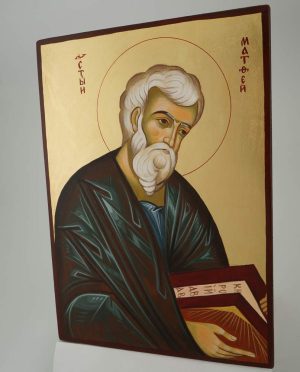 st matthew icon hand painted orthodox