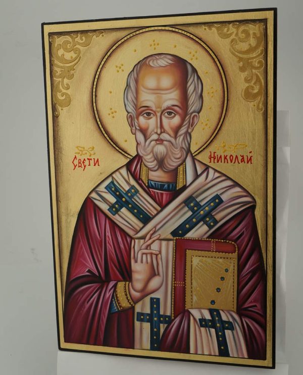 st nicholas icon hand painted orthodox