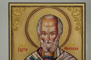 st nicholas icon hand painted orthodox