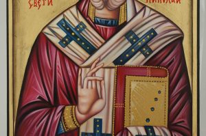 st nicholas icon hand painted orthodox