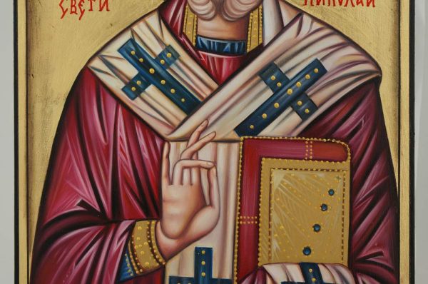 st nicholas icon hand painted orthodox