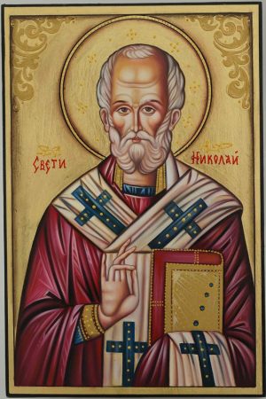 st nicholas icon hand painted orthodox