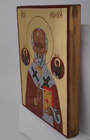 st nicholas the miracle worker icon hand painted orthodox