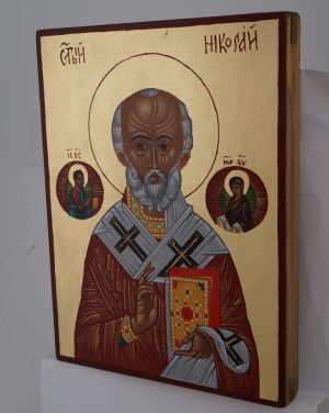 st nicholas the miracle worker icon hand painted orthodox