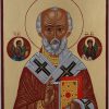 st nicholas the miracle worker icon hand painted orthodox