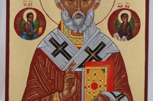 st nicholas the miracle worker icon hand painted orthodox