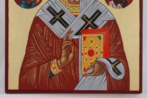 st nicholas the miracle worker icon hand painted orthodox