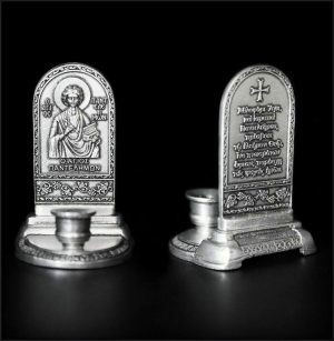 st panteleimon candle holder orthodox K X