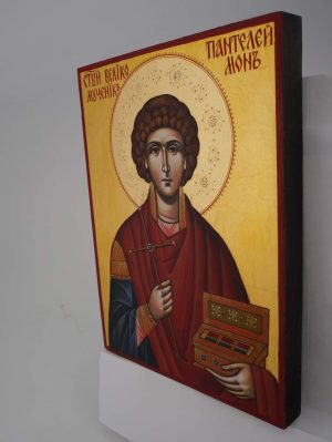 st panteleimon icon hand painted orthodox