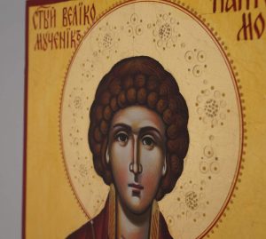 st panteleimon icon hand painted orthodox