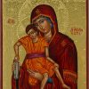 theotokos axion esti icon hand painted greek orthodox