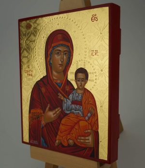 theotokos hodegetria icon hand painted greek orthodox