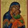 theotokos sweet kissing icon hand painted greek orthodox