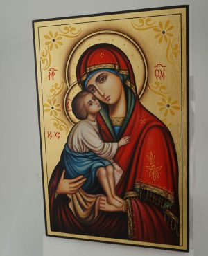 theotokos sweet loving icon hand painted orthodox