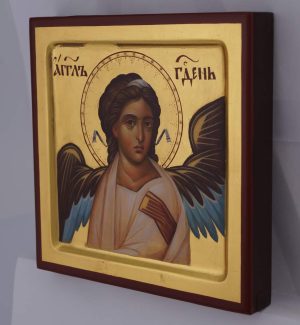 white angel of serbia icon hand painted orthodox