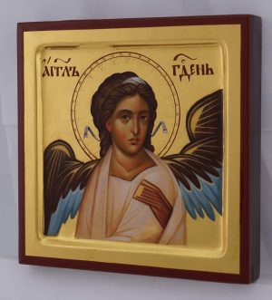 white angel of serbia icon hand painted orthodox