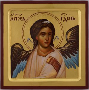 white angel of serbia icon hand painted orthodox