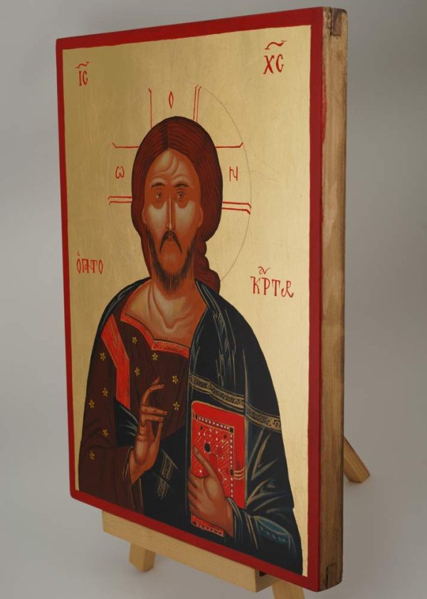 christ pantocrator icon hand painted orthodox