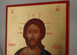 christ pantocrator icon hand painted orthodox
