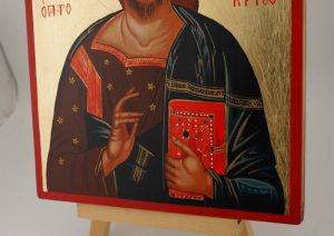 christ pantocrator icon hand painted orthodox