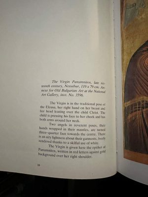 the virgin panumnitos icon nessebar hand painted orthodox