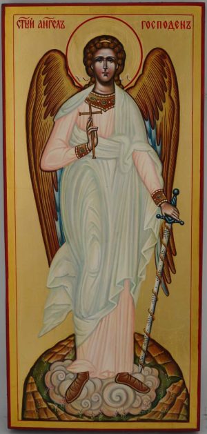 angel of god icon hand painted orthodox