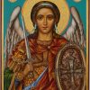 archangel michael icon hand painted orthodox