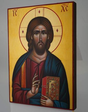 christ pantocrator icon hand painted orthodox