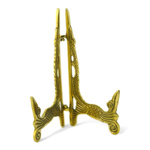 decorated brass display stand plates artworks