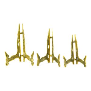 decorated brass display stand plates artworks