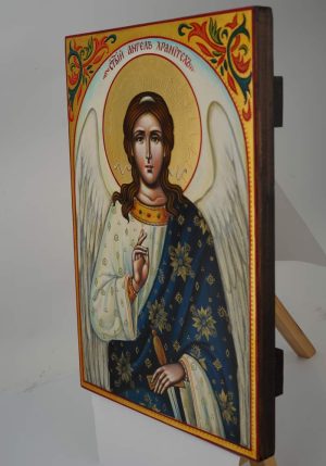 guardian angel icon hand painted orthodox