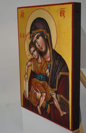 theotokos axion estin icon dostoino est hand painted