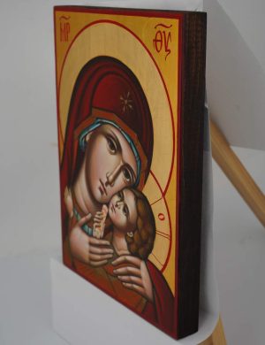 virgin mary tenderness icon hand painted orthodox