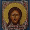 christ holy face icon miniature greek orthodox