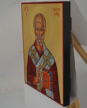 st nicholas of myra icon hand painted greek