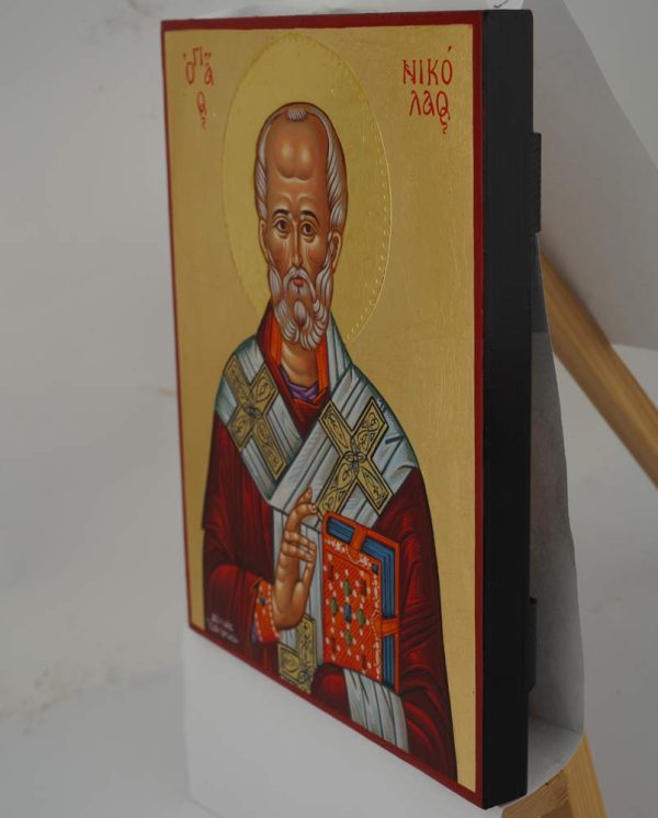 st nicholas of myra icon hand painted greek