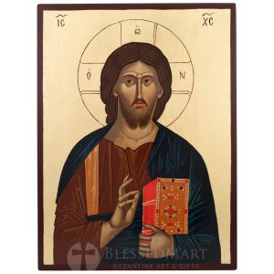 jesus christ pantocrator icon (mt athos)