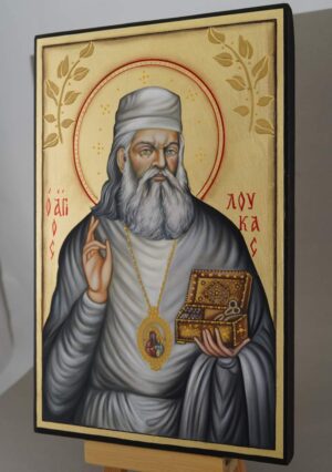 saint luke the surgeon icon hand painted orthodox