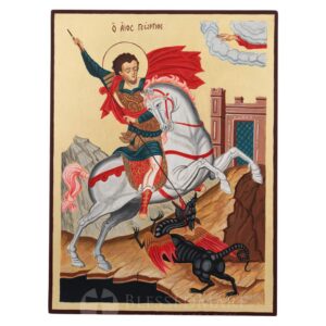 st george slaying the dragon icon