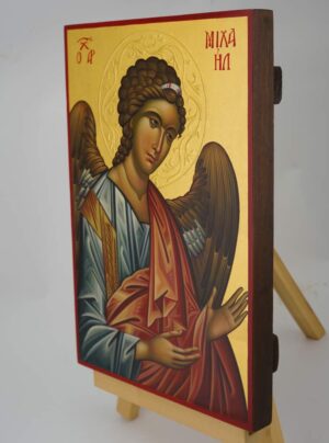 archangel michael icon hand painted byzantine