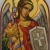 archangel michael icon hand painted orthodox
